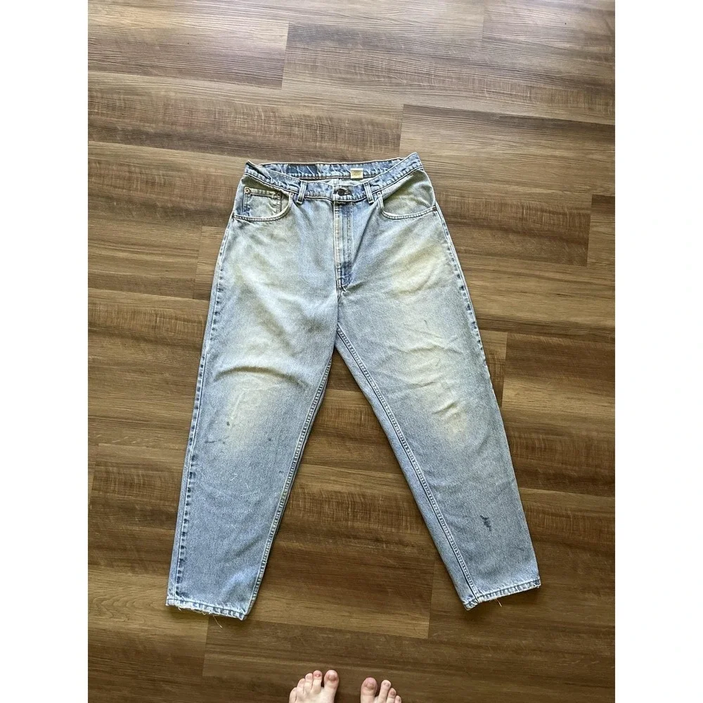 Vintage Levis 560 Jeans Mens 36x31 Blue Stonewash Relaxed Tapered Distressed 90s